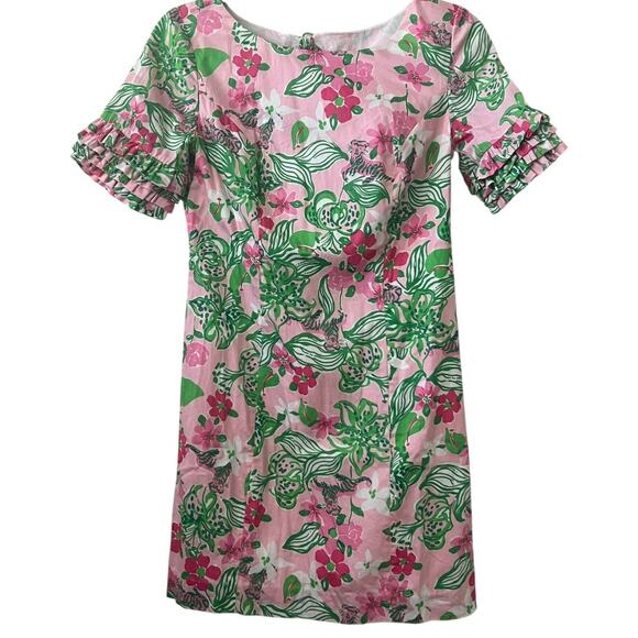 Lilly Pulitzer Dresses & Skirts - Lilly Pulitzer Jubilee Tiger Lily Floral Shift Mini Dress Size 0